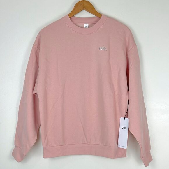ALO Sweaters - Alo Yoga Accolade Crew Neck Pullover NWT Pink Quartz Size XS